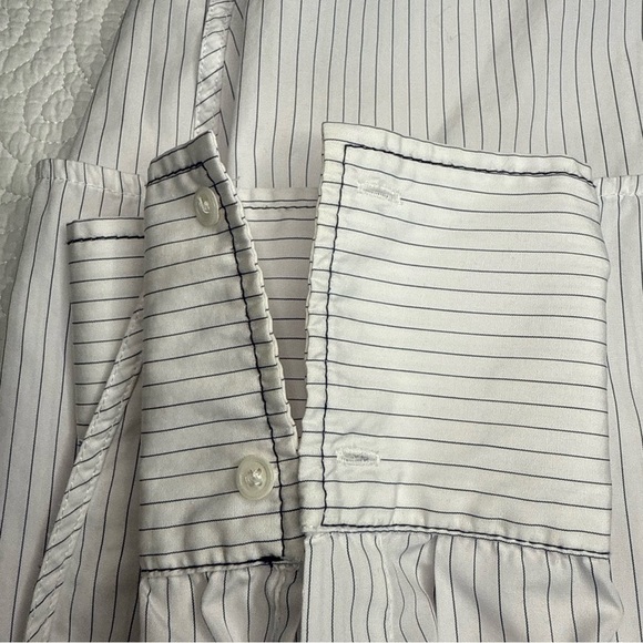 Sandro White Striped Button Down Shirt - Picture 10 of 10